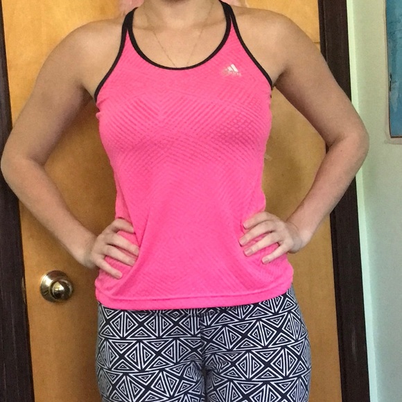 adidas Hot Pink Tank Top - Picture 5 of 6